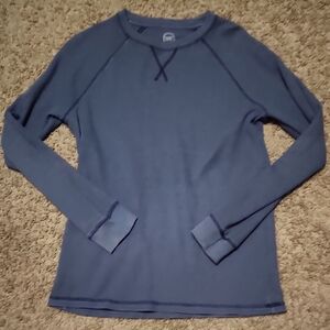Wonder Nation Navy Thermal Long Sleeve Top